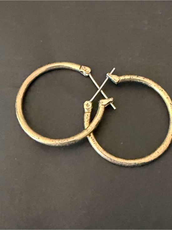 Jewelry - Set of Two Gold Tone Hoop Earrings for Women